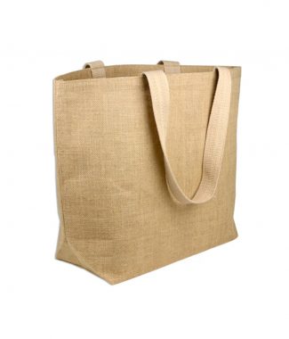 Large tote bag with hemp textile