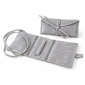 luxury silk jewelry roll from Thailand