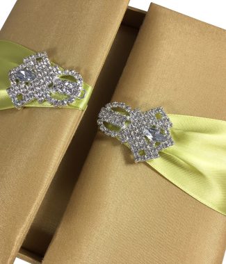 luxury silk wedding box