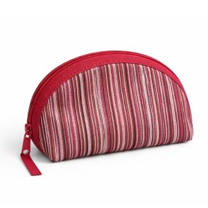Black & Red Thai Silk Toiletry Bag
