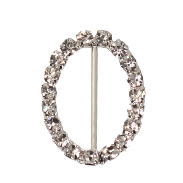 oval rhinestone buckle