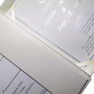 Luxury paper invitation suit box