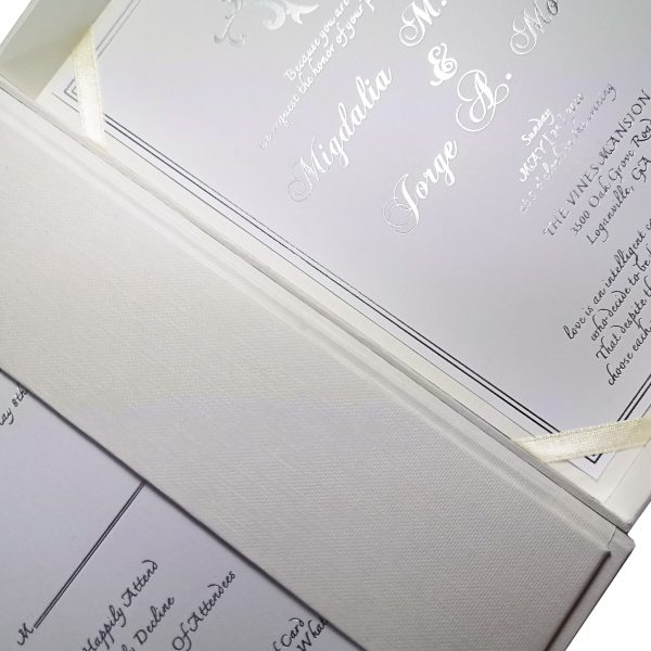 Luxury paper invitation suit box