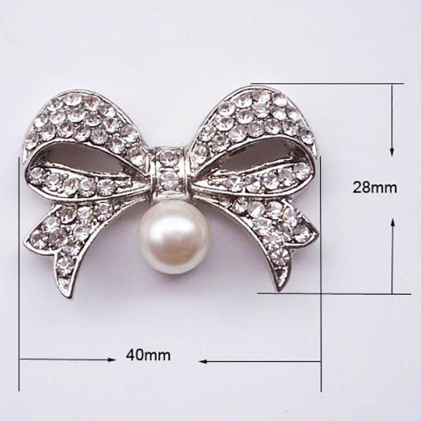 medium size pearl bow for wedding cards