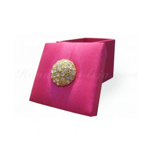 fuchsia pink handmade wedding favor box