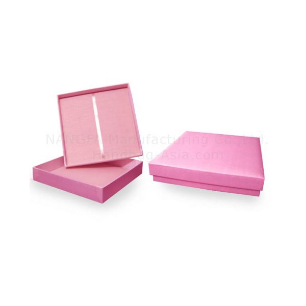 pink silk wedding box for invitations