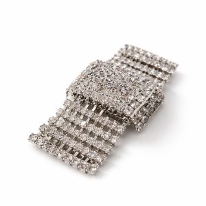 rhinestone band brooch