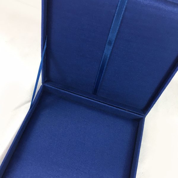 Royal blue wedding invitation box