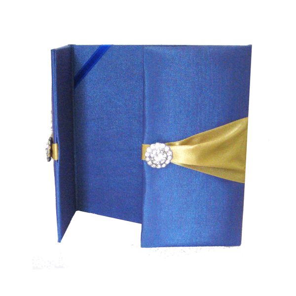 sapphire blue wedding folder