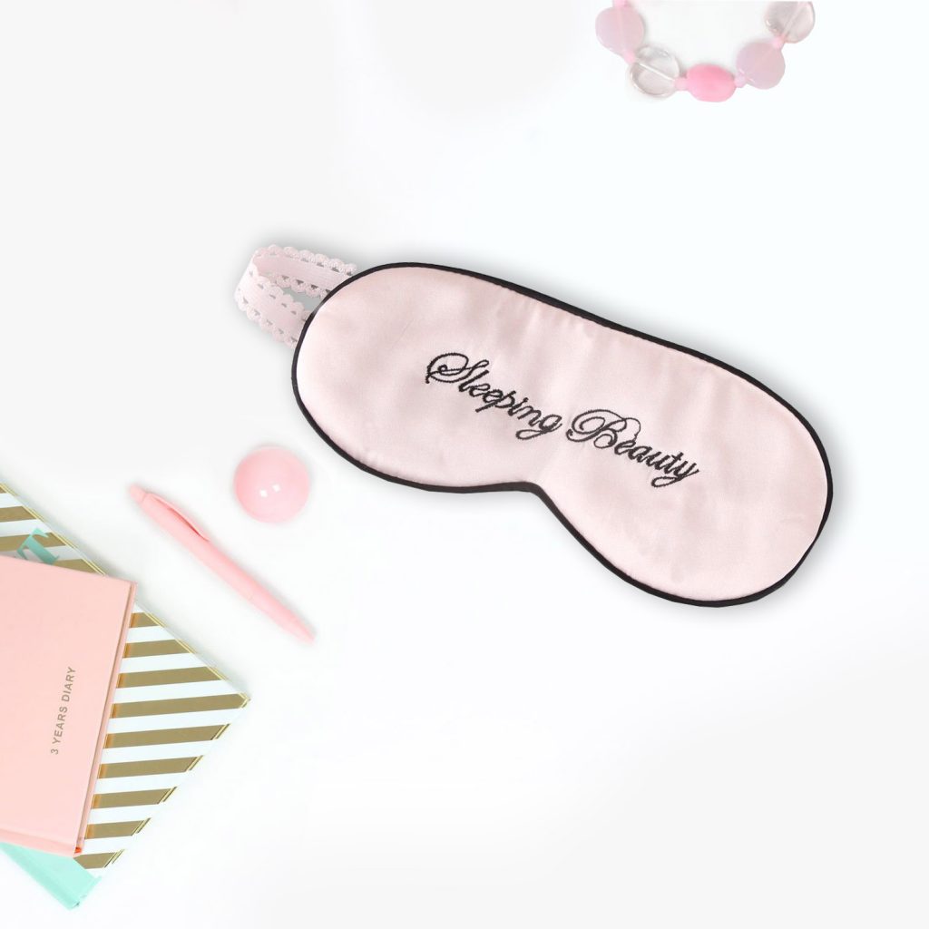 Embroidered Sleeping Beauty Silk Eye Mask - PRESTIGE CREATIONS FACTORY ...