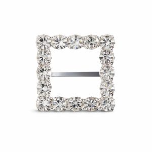 Square rhinestone buckle