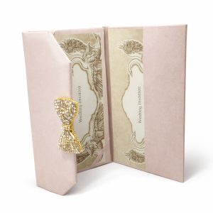 tri-fold silk wedding envelope