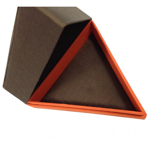triangle silk box for jewelry