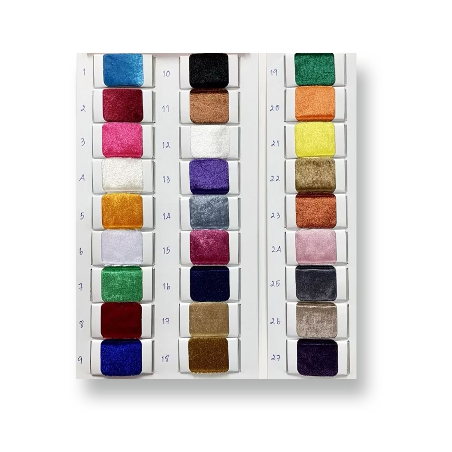 Velvet color chart