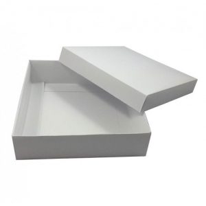 white folded mailing box for invitations