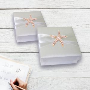 white starfish favor box