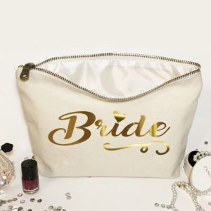 bridesmaid cosmetic bag