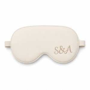 Custom Embroidery Cotton Sleeping Eye Mask