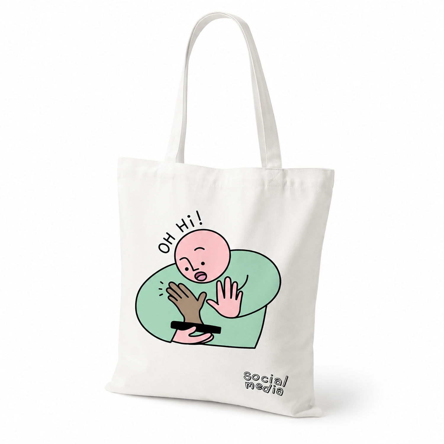 Custom Printed Cotton Shoulder Shopping Bag
