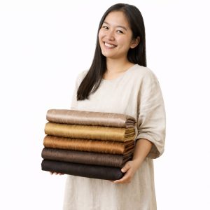 Premium faux Thai silk fabric from Chiang Mai, Thailand