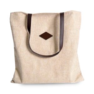 Zippered cotton tote bags