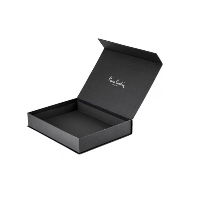 black cardboard presentation box