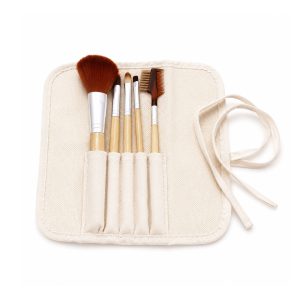 Cotton Brush Bag | Wholesale Roll-Up Makeup Case