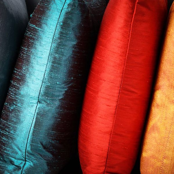 silk cushions