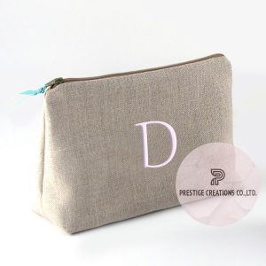 Embroidered Cotton Cosmetic Bags