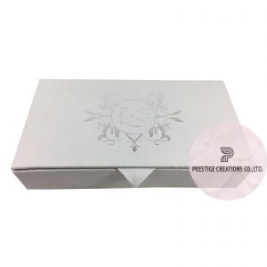 Foil Stamped Linen Wedding Invitation Box