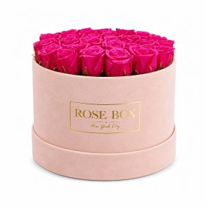 Round Suede Flower Box