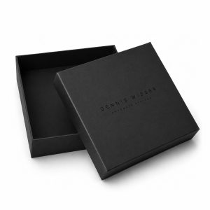 Luxury black foil stamped rigid box