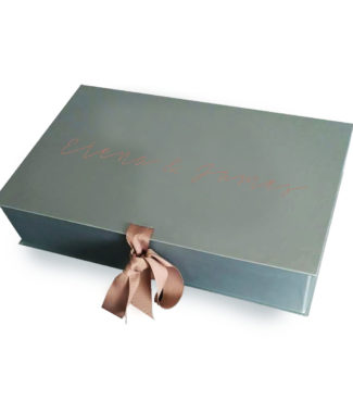 luxury embossed wedding box