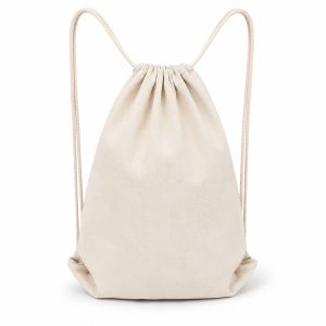 natural cotton drawstring backpack
