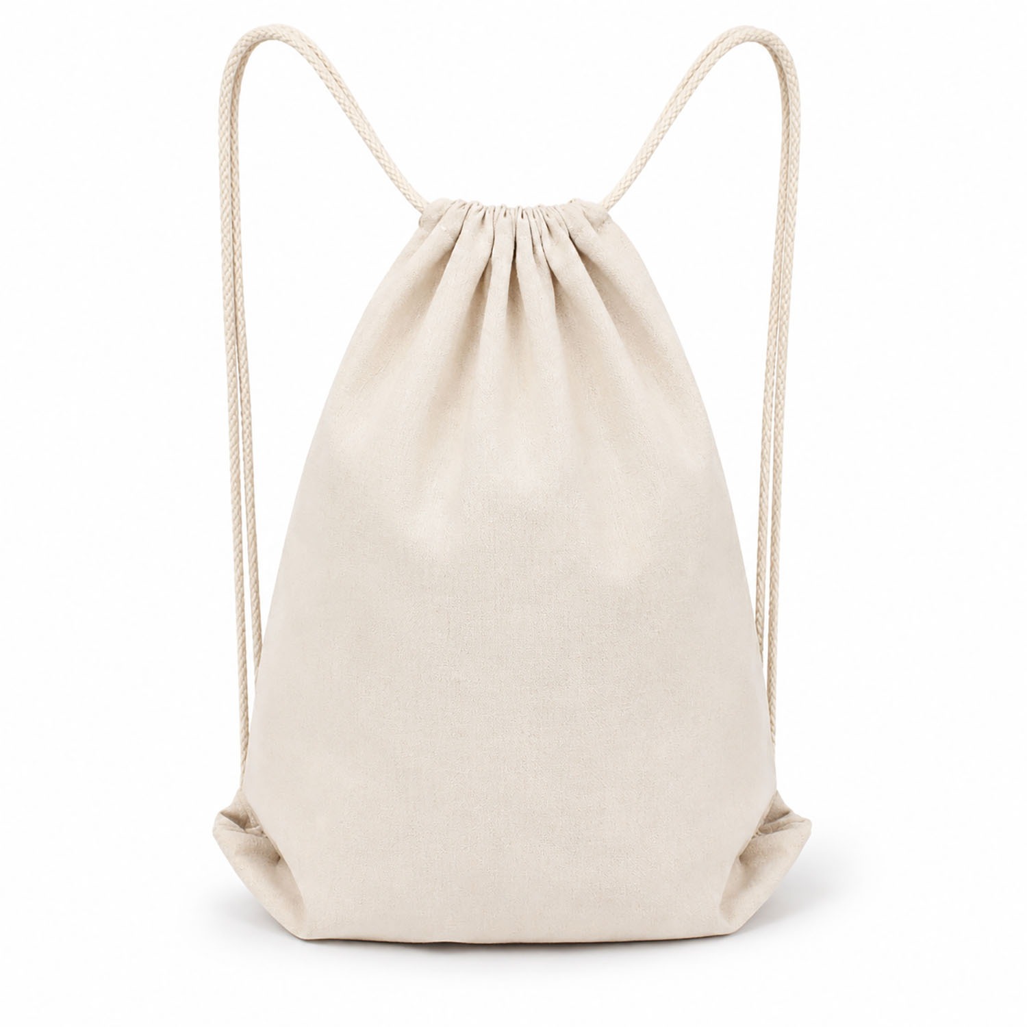 natural cotton drawstring backpack