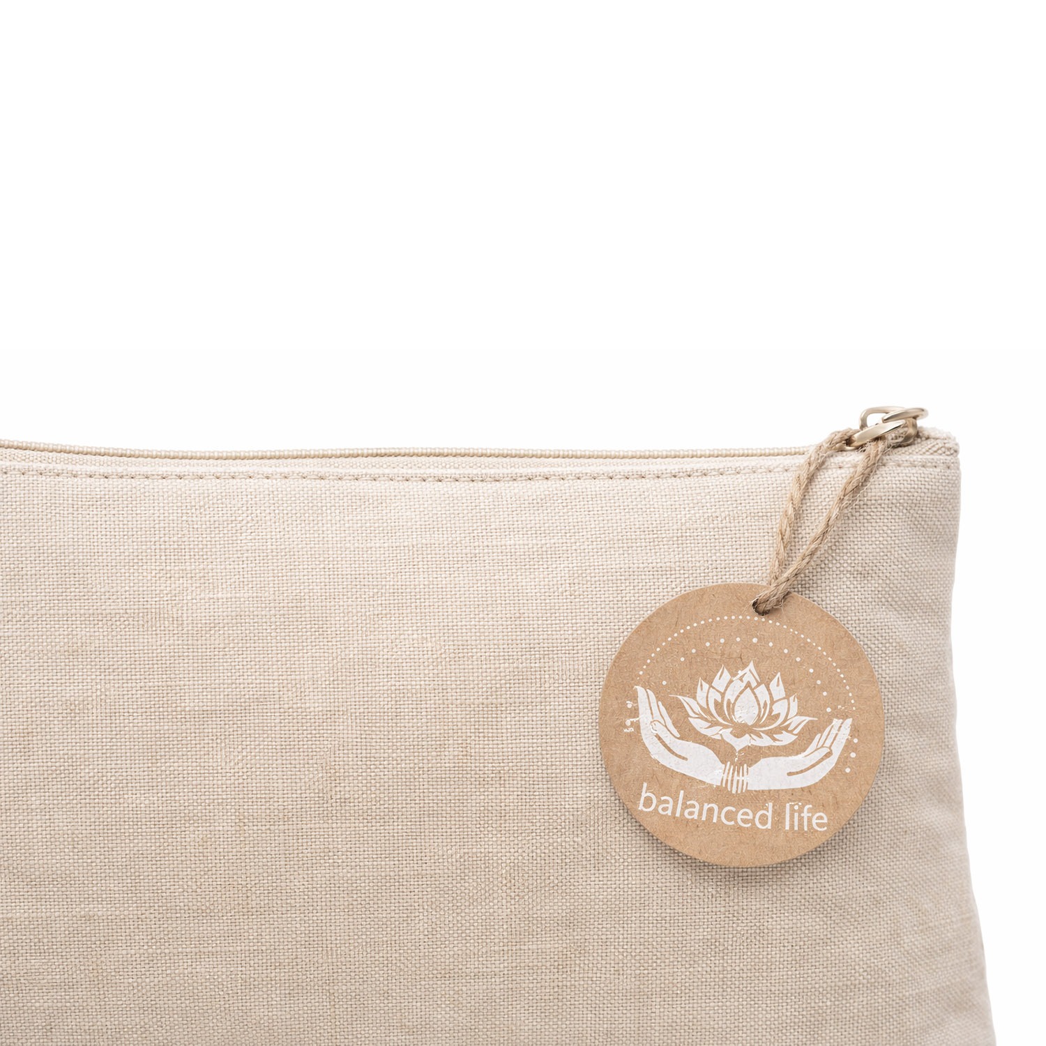 Thai made hemp cosmetic bag