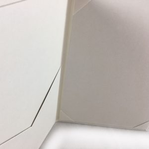 Silver Monogram Foil Stamped Paper & Cardboard Wedding Folder Invite
