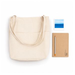 Cotton Canvas Tote Bag With Front Pockets Wholesale | Thailand
