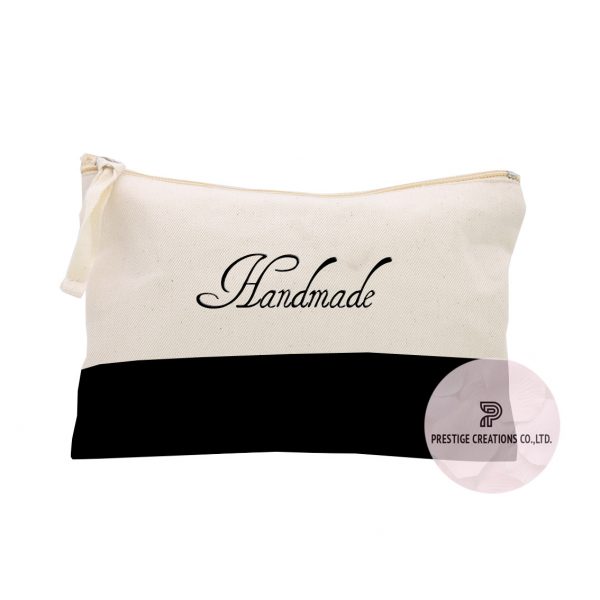 personalized cotton cosmetic bags