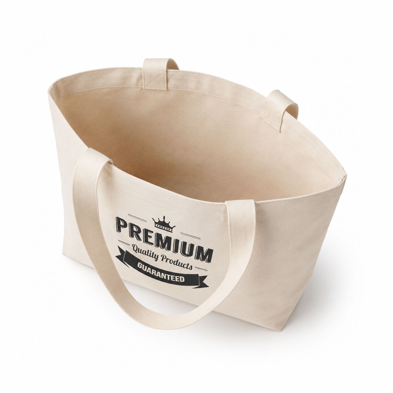 Interior Look Large Custom Printed Canvas Shopping Bag