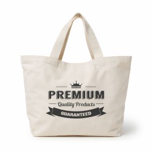 Large Custom Printed Canvas Shopping Bag