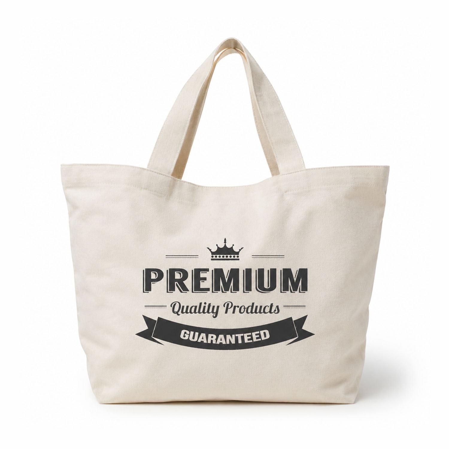 Large Custom Printed Canvas Shopping Bag