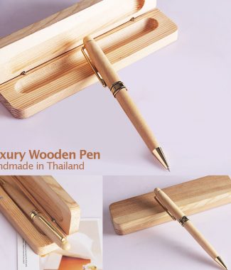 Luxury wooden ball pen gift set