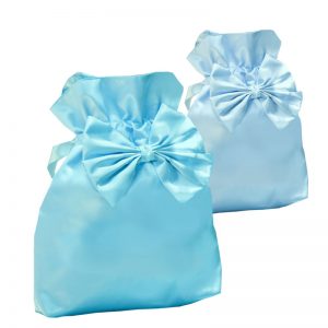 silk favor bags with bow
