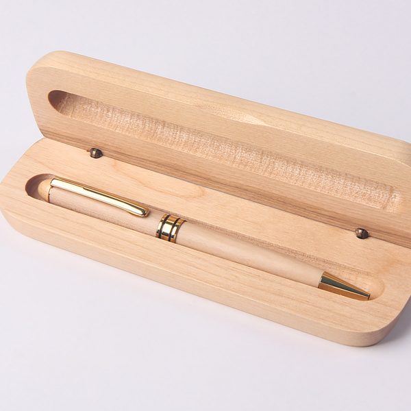 Wooden pen and box set