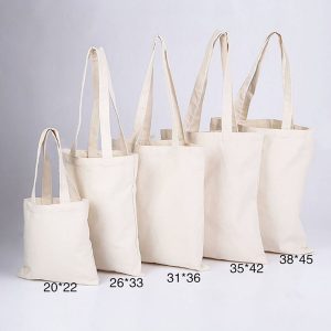 plain cotton shopping bag