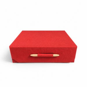Red mulberry paper packaging box