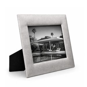 grey and black Thai silk picture frame