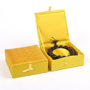 Brocade silk jewellery box