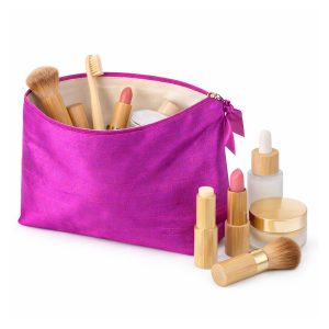 Violet Thai Silk Cosmetic Bag Wholesale